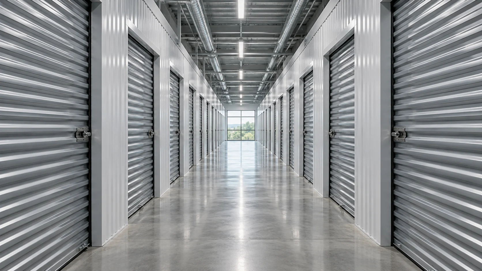 Concept of a climate-controlled storage corridor